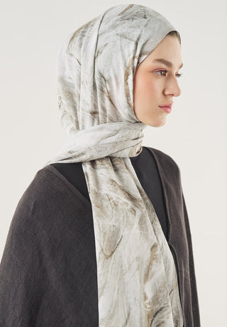 Soft Lines Soft Viscose Hijab Stone