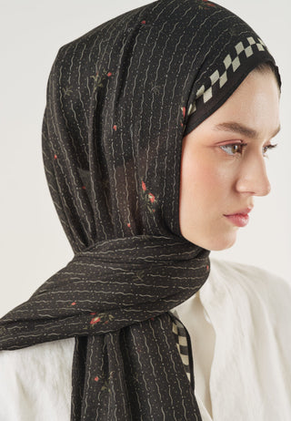 Garden Essence Soft Viscose Hijab Anthracite
