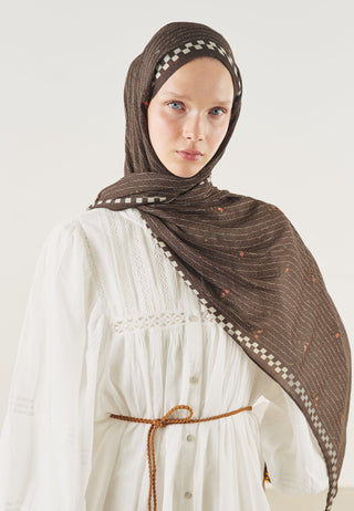 Garden Essence Soft Viscose Hijab Brown