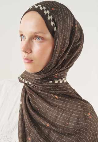 Garden Essence Soft Viscose Hijab Brown