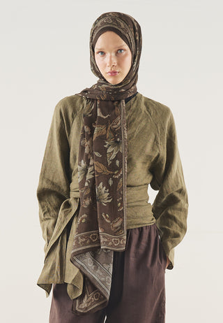 Pure Ethnic Soft Viscose Hijab Deep Brown