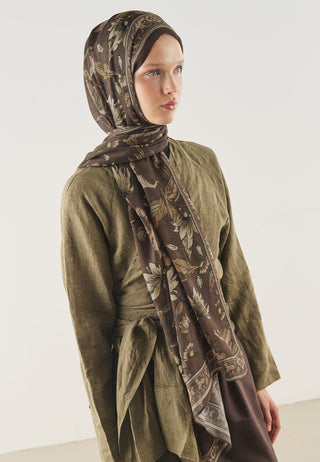 Pure Ethnic Soft Viscose Hijab Deep Brown