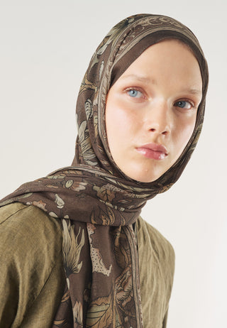 Pure Ethnic Soft Viscose Hijab Deep Brown