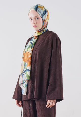 Summer Reverie Rami Viscose Hijab Navy Blue