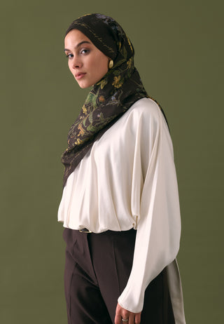 Garden Joy Floss Viscose Hijab Brown