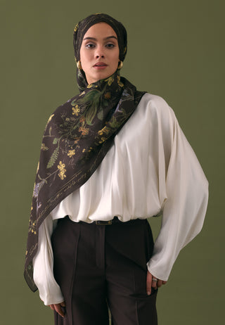 Garden Joy Floss Viscose Hijab Brown