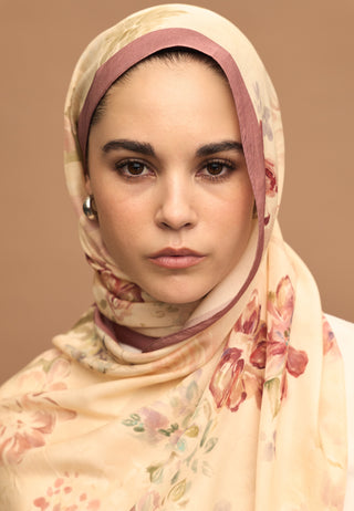 Peony Harmony Floss Viscose Hijab Soft Pink