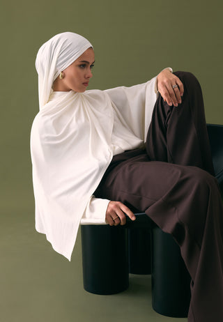 Jersey Hijab Off-White