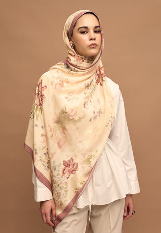 Peony Harmony Floss Viscose Hijab Soft Pink