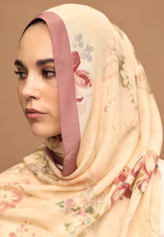 Peony Harmony Floss Viscose Hijab Soft Pink