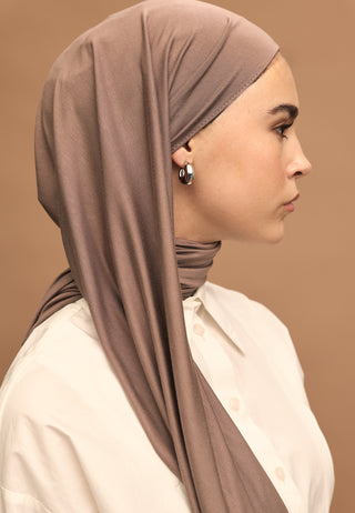 Bamboo Jersey Hijab Clay