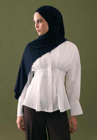 Jersey Hijab Navy Blue