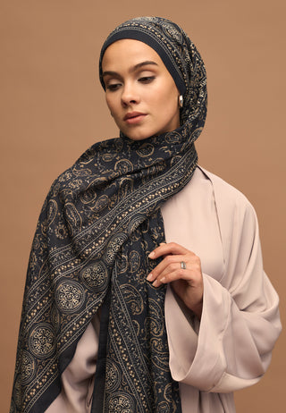 IRENE DESEN ŞAL İNDİGO