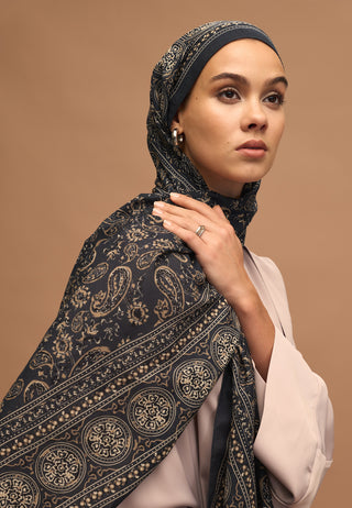 IRENE DESEN ŞAL İNDİGO