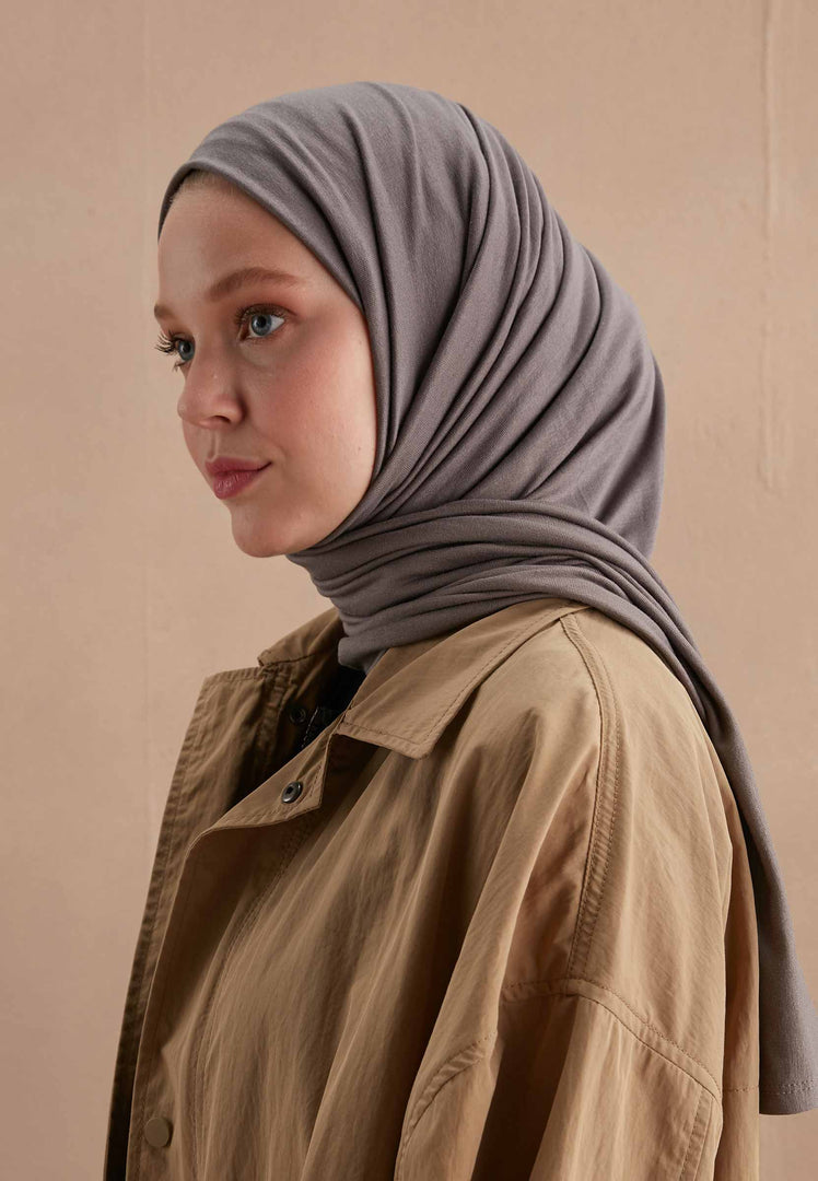 Jersey Hijab Dark Grey freshscarfs