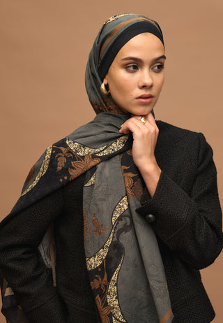 SIENNA DESEN ŞAL SİYAH