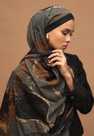 SIENNA DESEN ŞAL SİYAH