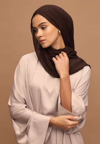 Soft Viscose Hijab Deep Brown