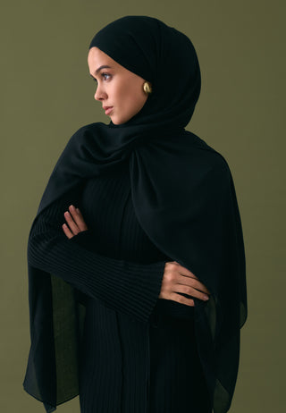 Soft Viscose Hijab Black