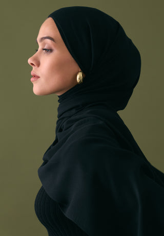 Soft Viscose Hijab Black