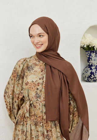 Rami Viscose Hijab Chocolate