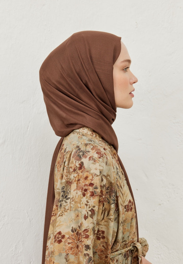 Rami Viscose Hijab Chocolate