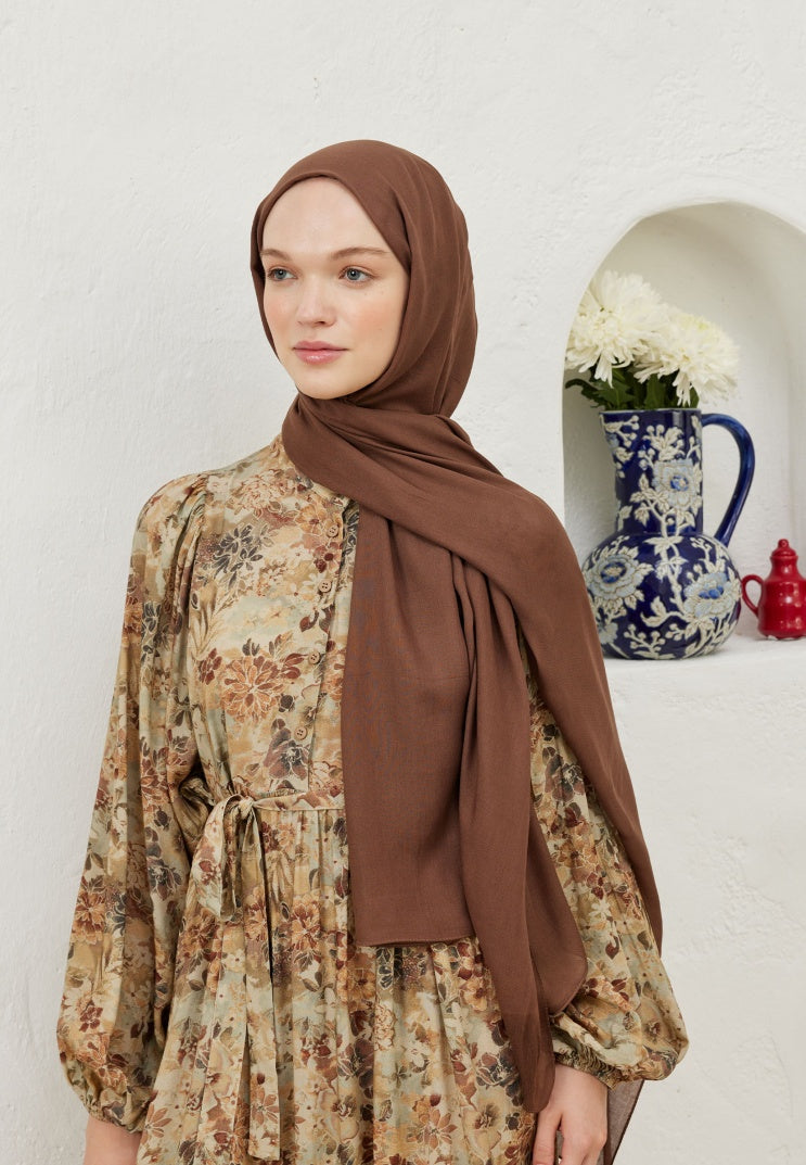 Rami Viscose Hijab Chocolate