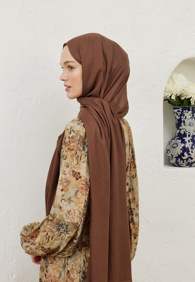 Rami Viscose Hijab Chocolate