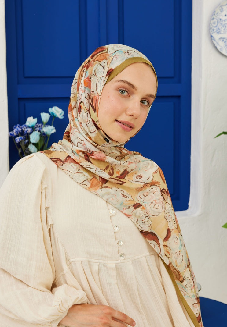 Linda Pattern Rami Hijab Sahara