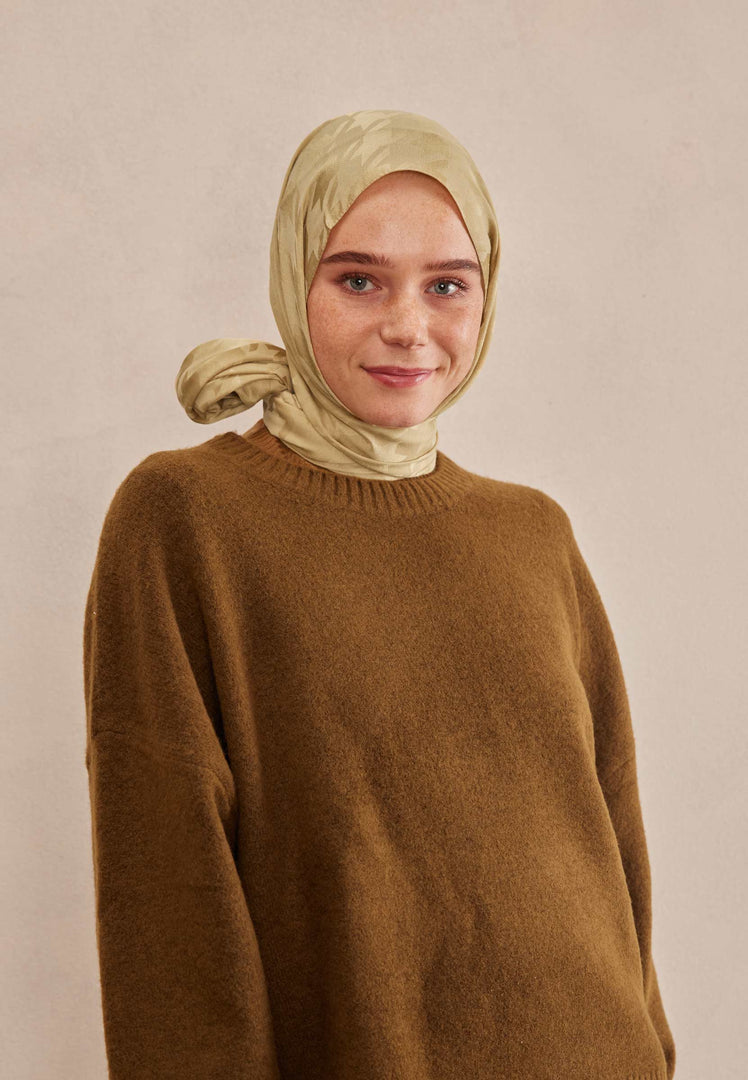 Houndstooth Jacquard Hijab Dore