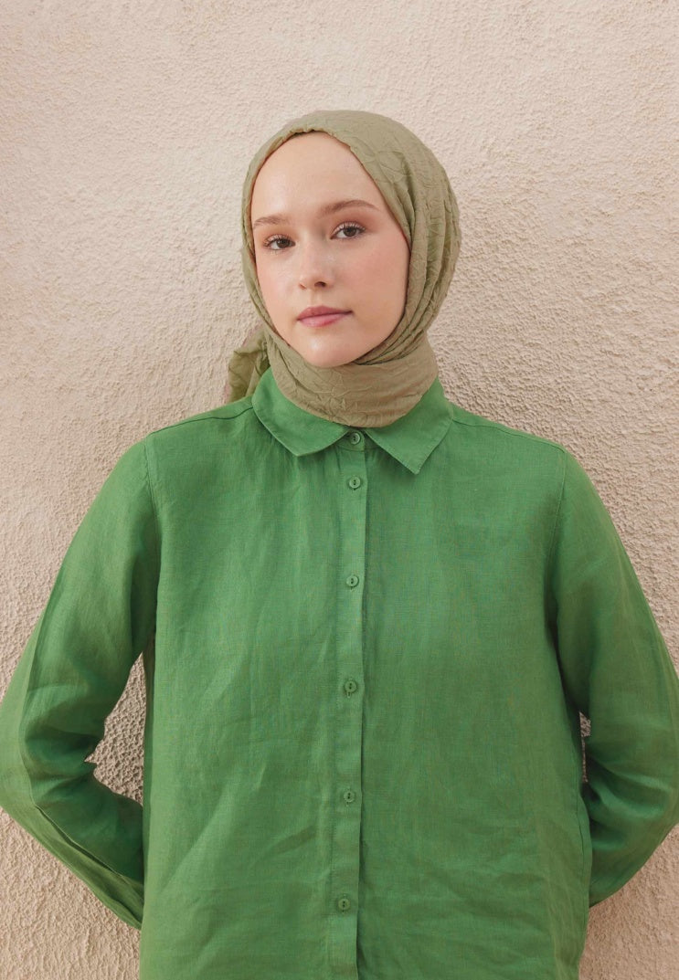 Voile Crash Hijab Sage Green