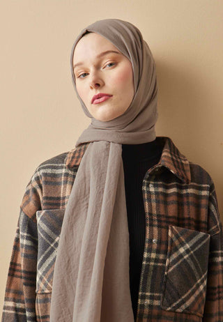 Cotton Crash Hijab Acorn