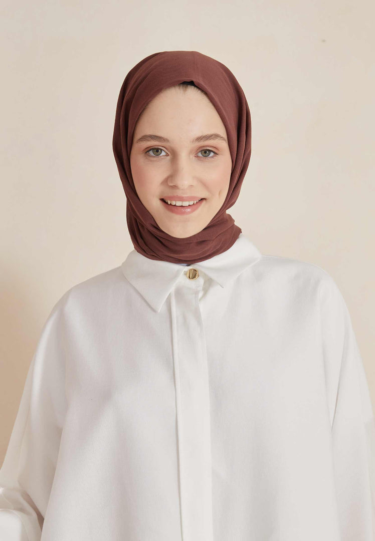 Thin Cotton Voile Hijab Bitter